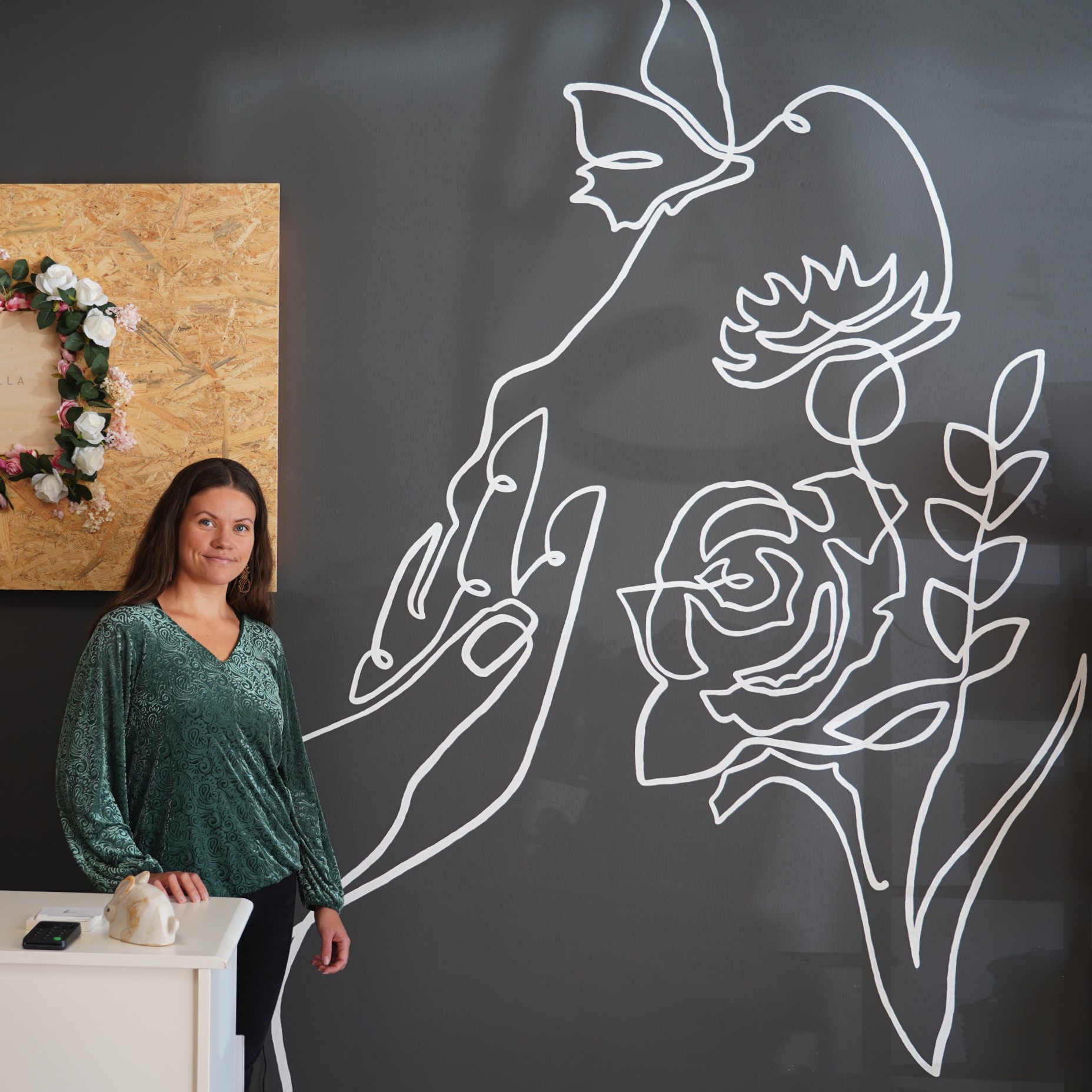 Muraali-maalaus-lineart